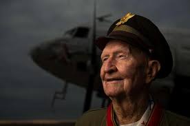 Retired Col. Gail Halvorsen, the Candy Bomber, who