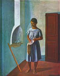 «.e poi, come sapete, stiamo ancora aspettando quell'onda anomala che ci spazzerà via tutti, chissà se verrà prima che il sole risucchi il nostro pianeta. La Servante 1934 Mario Tozzi Wikiart Org