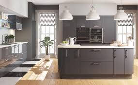 These versatile options fit seamlessly into any home and won't demand too much attention. Modern Grey High Gloss Kitchen Cabinets Novocom Top