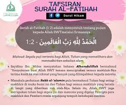 Di antara faedah surat al fatihah yaitu terbaginya manusia menjadi tiga golongan. Darul Hikam Ramai Tak Tahu Apa Maksud Ayat Dalam Surah Facebook