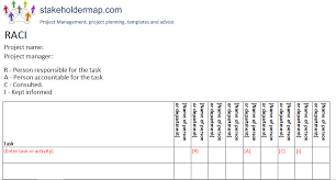 raci chart excel template free download