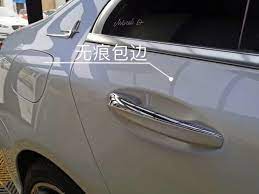 低调奢华 青岛奔驰c白色改色亮面白变蓝 懂车帝 car door car vehicles