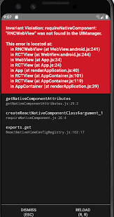 It is used when you want to render web page to your mobile app inline. Android React Native Cli Init Project Invariant Violation Requirenativecomponent Rncwebview Was Not Found In The Uimanager Issue 1225 React Native Webview React Native Webview Github