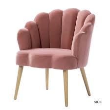 jayden creation flora pink scalloped velvet arm chair hm19042 pink the home depot velvet armchair chair armchair