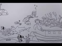 Gambar pemandangan cenderung memiliki tingkat gradasi yang unik, sehingga dibutuhkan kreatifitas lebih untuk membuatnya. Contoh Gambar Cara Mewarnai Gambar Pemandangan Bawah Laut Kataucap