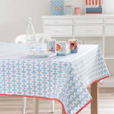 Linge De Table Nappe Enduire Et Bleu