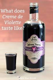 What Does Creme De Violette Taste Like Mix That Drink Creme De Violette Drinks Liqueur