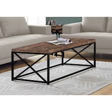 Grey reclaimed wood coffee tables. Coffee Table Black Metal Base Grey Reclaimed Wood Maison Caplan