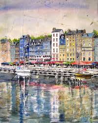 Honfleur Harbour France By Bev Morgan In 2020 Honfleur France Art France
