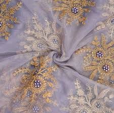 Embroidery fabric for counted thread projects. Buy Gray Golden Embroidery Silk Net Fabric For Best Price Reviews Free Shipping