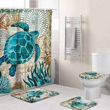 We did not find results for: 1 3 4pcs Turtle Pattern Bathroom Mats Rugs Set Non Slip Quickly Dry Soft Bath Mats Set Waterproof Shower Curtain Wish