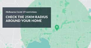 It also lets you drop a pin at a friend's address, so you can see where your two circles. Check The 25km Around Your Home Melbourne Covid 19 Restrictions Landchecker