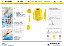 Finis Agility Paddles Floating 105129 In Yellow
