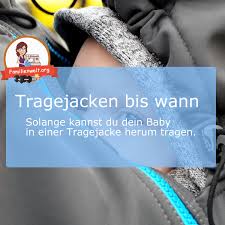 Ich warte schon eine stunde auf dich. Baby Tragejacke Bis Wann Solange Kannst Du Dein Baby In Der Jacke Tragen Familienwelt
