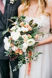 5 stems of garden roses. Bridal Bouquets Tobey Nelson Weddings Events