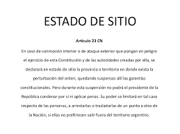 A city walled and guarded by the army, inside wich the worst kind serving a sentence. Estado De Sitio