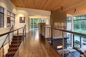 Forest House Living Area Interior Balcony Contemporary Stairs Forest House
