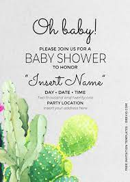 Free download this file now (765.06kb). Free Oh Baby Fiesta Cactus Baby Shower Invitation Templates For Word Download Hundreds Free Printable Birthday Invitation Templates