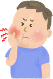 歯が痛い男性の無料イラスト／医療／健康46293 | 素材Good