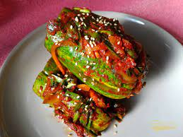 Resep kimchi acarnya lee min ho. Resepi Simple Dan Mesti Jadi 8 Spicy Stuffed Cucumber Kimchi Oisobagi Kimchi Kimchi Timun Sumbat Work Hard Save Money Go Travel