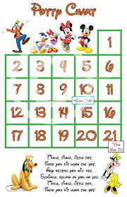 Mickey Mouse And Friends Potty Training Sticker Chart