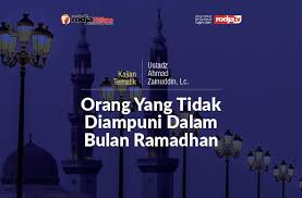 Bahkan dalam beberapa ayat disampaikan bahwa syirik tidak terampuni dosanya. Merugi Orang Yang Dosanya Tidak Diampuni Allah Dalam Bulan Ramadhan Radio Rodja 756 Am