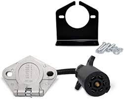 Maybe you would like to learn more about one of these? Amazon Com New Sun Rv 7 Blade To 7 Pole Round Adapter Vehicle End Connector Towing Trailer Plug Wiring Harness Electrical Adapter With Mounting Bracket Automotive