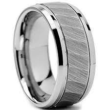 Hammer 8mm Men Tungsten Carbide Ring Hammered Brushed Finish Beveled E Innovatodesign Tungsten Mens Rings 8mm Tungsten Ring Tungsten Carbide Wedding Bands