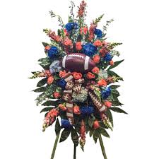 Funeral flowers love & romance. Gator Standing Spray Arranged By A Florist In Jacksonville Fl Kuhn Flowers