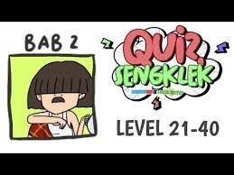 Jika matahari bertemu dengan hujan, maka akan membentuk pelangi. Kunci Jawaban Quiz Sengklek Bab 2 Level 21 40 Youtube