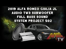 It represents a vibrant culture, a californian culture. 2019 Alfa Romeo Giulia Jl Audio Tw3 Subwoofer Full Bass Sound System Project 502 By Audio