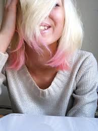 Home short blonde hairstyles 25 bleached blonde hair color ideas on short hairstyles. Short Hair With Colored Tips Dipped Hair Hair Styles Short Hair Styles
