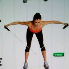 Bent Over Fly Reverse W Tubing Exercise How To Workout Trainer By Skimble