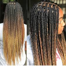 Black And Blonde Ombre Knotless Braids Box Braid Hairstyles Outfits Howtobraidhair Box Braids Hairstyles Box Braids Styling Blonde Braids