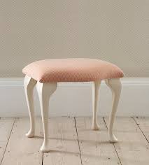Ripley Dressing Table Stool The base of the stool is made from thick foam, and is slightly curved to allow you to rock back and forth while working.