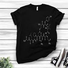 Oxytocin is a mammalian hormone closely associated with labor and delivery. Oxytocin Chemical Structure Shirt Hoodie Sweater Longsleeve T Shirt