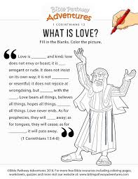 1 corinthians 13 love is sunday school coloring pages: Cottage Grove Faith Center We Love Kids