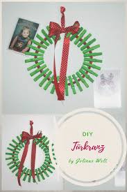 Diy Tur Adventskranz Aus Wascheklammern Als Kartenhalter Basteln Mit Wascheklammern Weihnachten