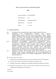 Kita hanya mengulas dan merangkumnya kembali. Doc Rencana Pelaksanaan Pembelajaran Rpp Satuan Pendidikan Sma Negeri 1 Kelas Semester X 2 Mata Pelajaran Matematika Wajib Materi Pokok Geometri Waktu 1 2 Jam Smak Kasongan Academia Edu