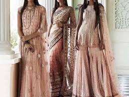 Contrast colour for peach pink. Picture Perfect Peach Colour Combination Suits For The Bridesmaid