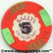 Las Vegas Bally S 5 Casino Chip From Www Oldvegaschips Com Casino Chips Las Vegas Casino