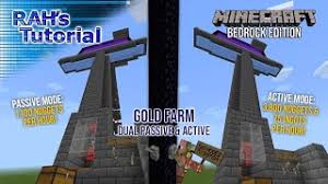 Minecraft bedrock edition survival multiplayer server for content creators. Minecraft Xbox 1 16 Gold Farm Tutorial