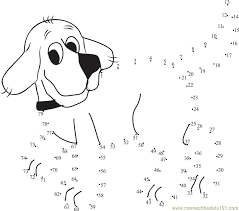 Then, using crayons or colored pencils to make a nice picture your own way. Clifford The Big Dog Dot To Dot Printable Worksheet Connect The Dots