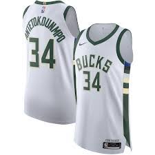 The bucks compete in the national basketball association (nba). Nike Giannis Antetokounmpo Milwaukee Bucks White 2020 21 Authentic Jersey Association Edition