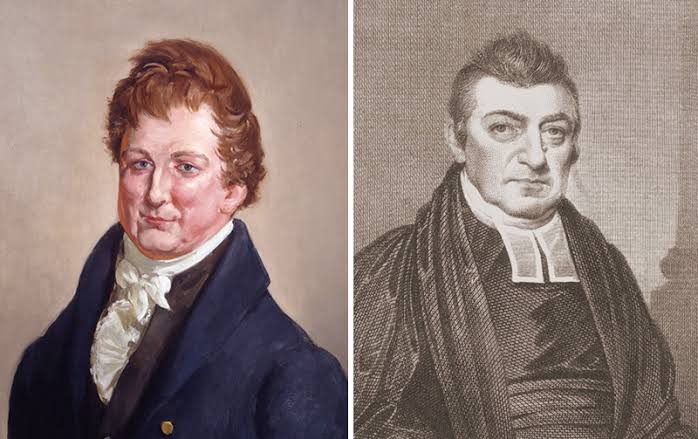 Portraits de John Mitchell et Frederick Dalcho, fondateurs du Suprême Conseil du Rite Écossais Ancien Accepté en 1801 – Nos Colonnes