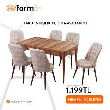 Modern, avangart ve klasik tarzlarıyla dikkat çeken yemek odası takımı modelleri uygun fiyatlarla modalife mobilya'da! Evform On Twitter Evform Yakut 6 Kisilik Acilir Yemek Masa Sandalye Takimi Link Asagidadir Https T Co Bxrya97ni4 Evform Evformcom Evformpazarlama Ankara Mutfak Mutfakdekorasyonu Mutfakmasasitakimlari Indirim Trendyol Hepsiburada