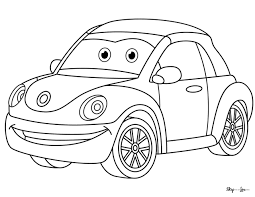 car coloring pages skip to my lou
