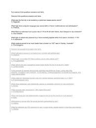 But, if you guessed that they weigh the same, you're wrong. Fun Science Trivia Questions Answers And Facts Pdf Nature Science