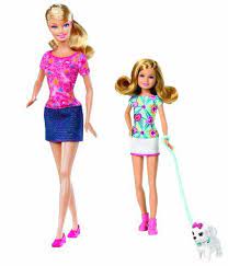 Barbie sachen barbie klamotten barbie kleider schnittmuster puppenkleidung nähen schnittmuster kostenlos barbies puppen barbie barbie sachen barbie klamotten barbie familie kostüme selber machen kleid nähen fasching kleider bilder barbie puppe set. Fashion Doll Barbie Sisters Pup Walk Barbie And Stacie Doll 2pack You Can Barbie Sammlung Barbie Schwestern Modepuppe