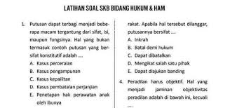 Kumpulan Soal Skb Formasi Kementerian Cpns 2019 2020 Hukum Konseling Kedokteran